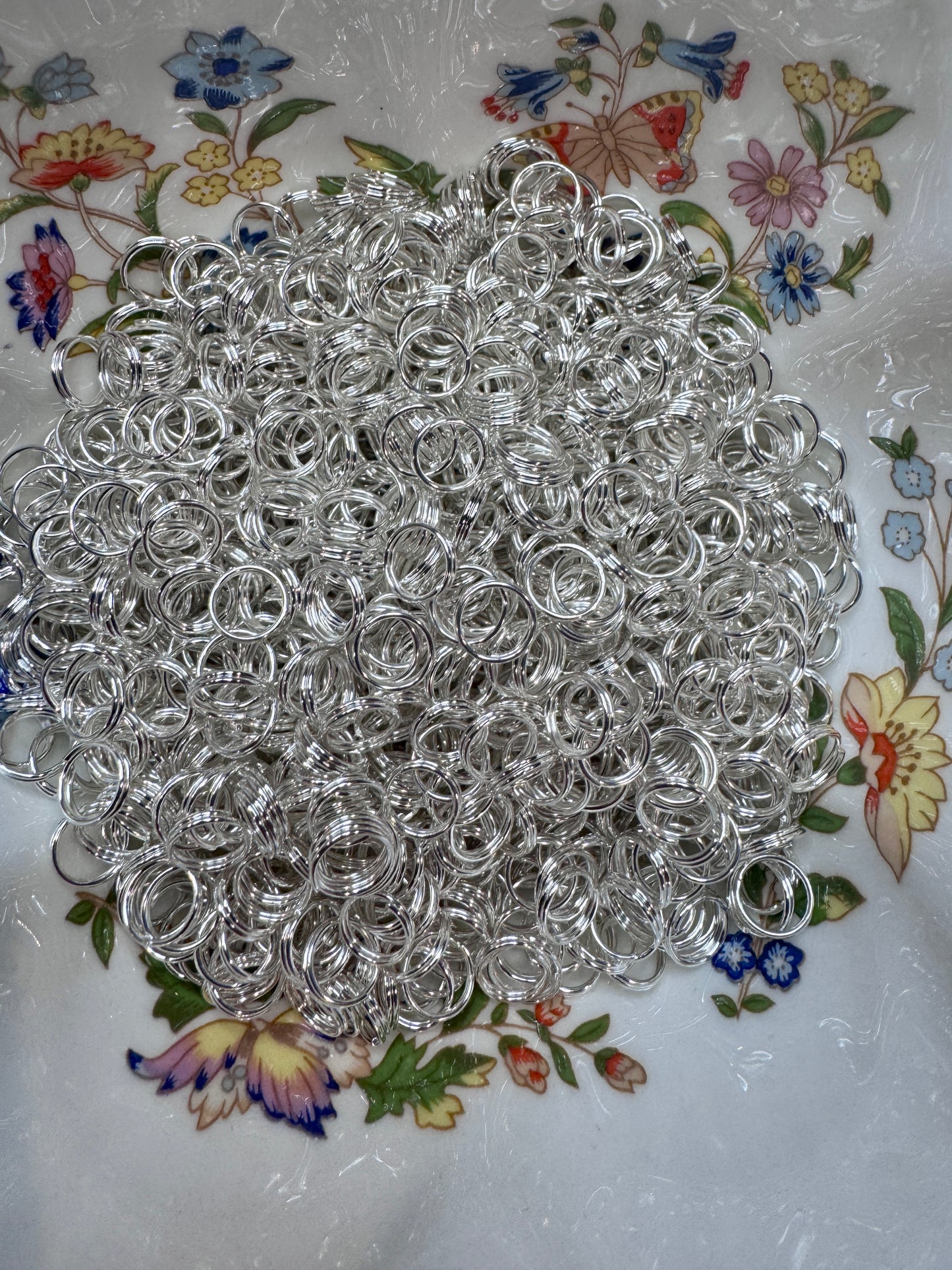 Silver Split Rings – Heavy Duty Connector Rings – 50 or 100 Pack