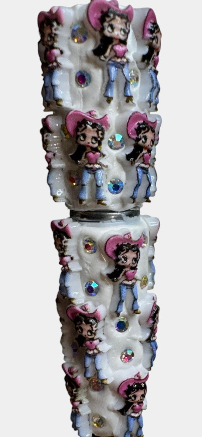 Betty Boop Cowgirl Beadable Pen
