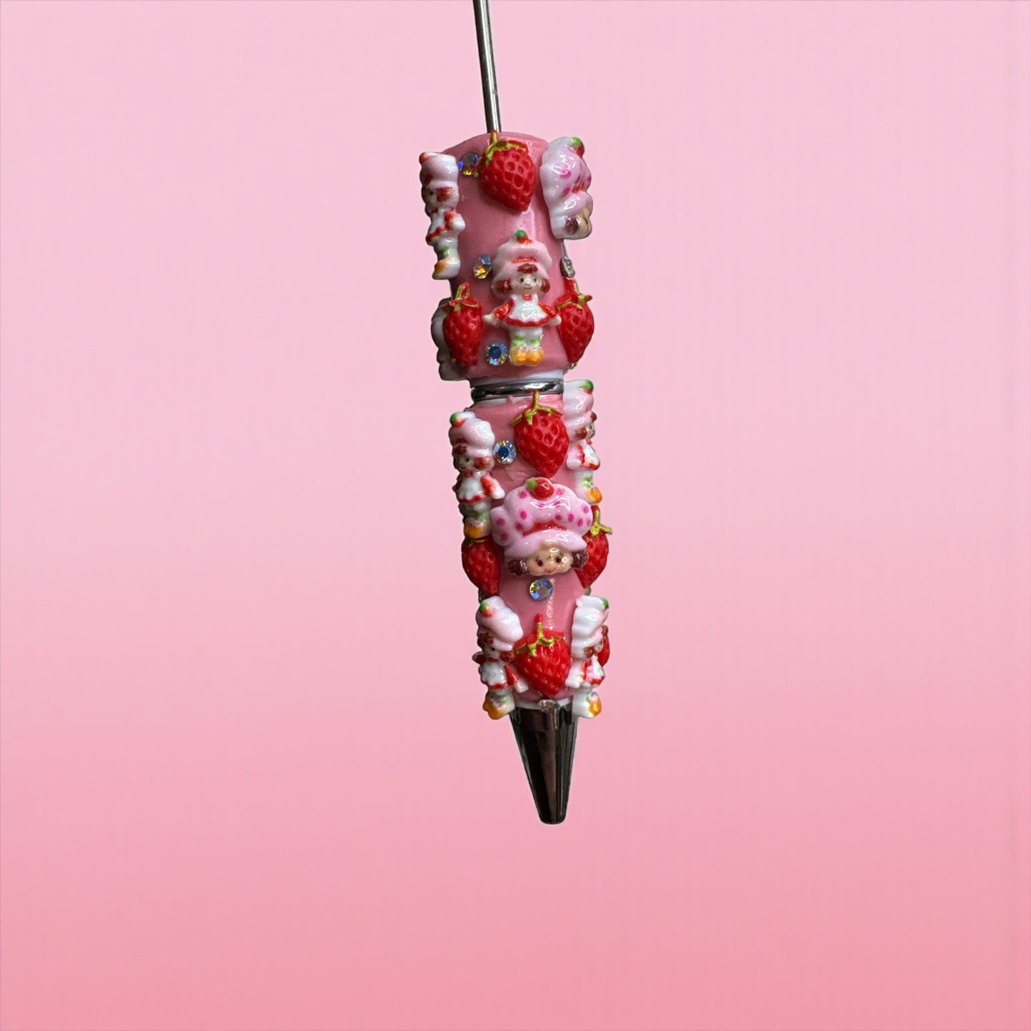 Strawberry Shortcake Style Beadable Pen