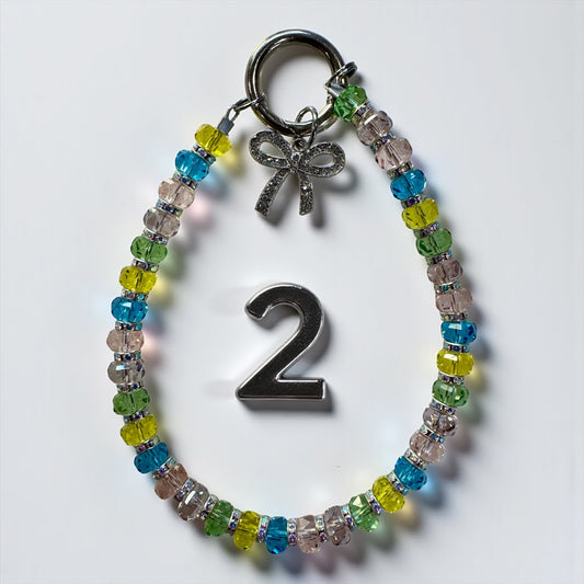 Rainbow Crystal Wristlet Keychain – Choose Your Design