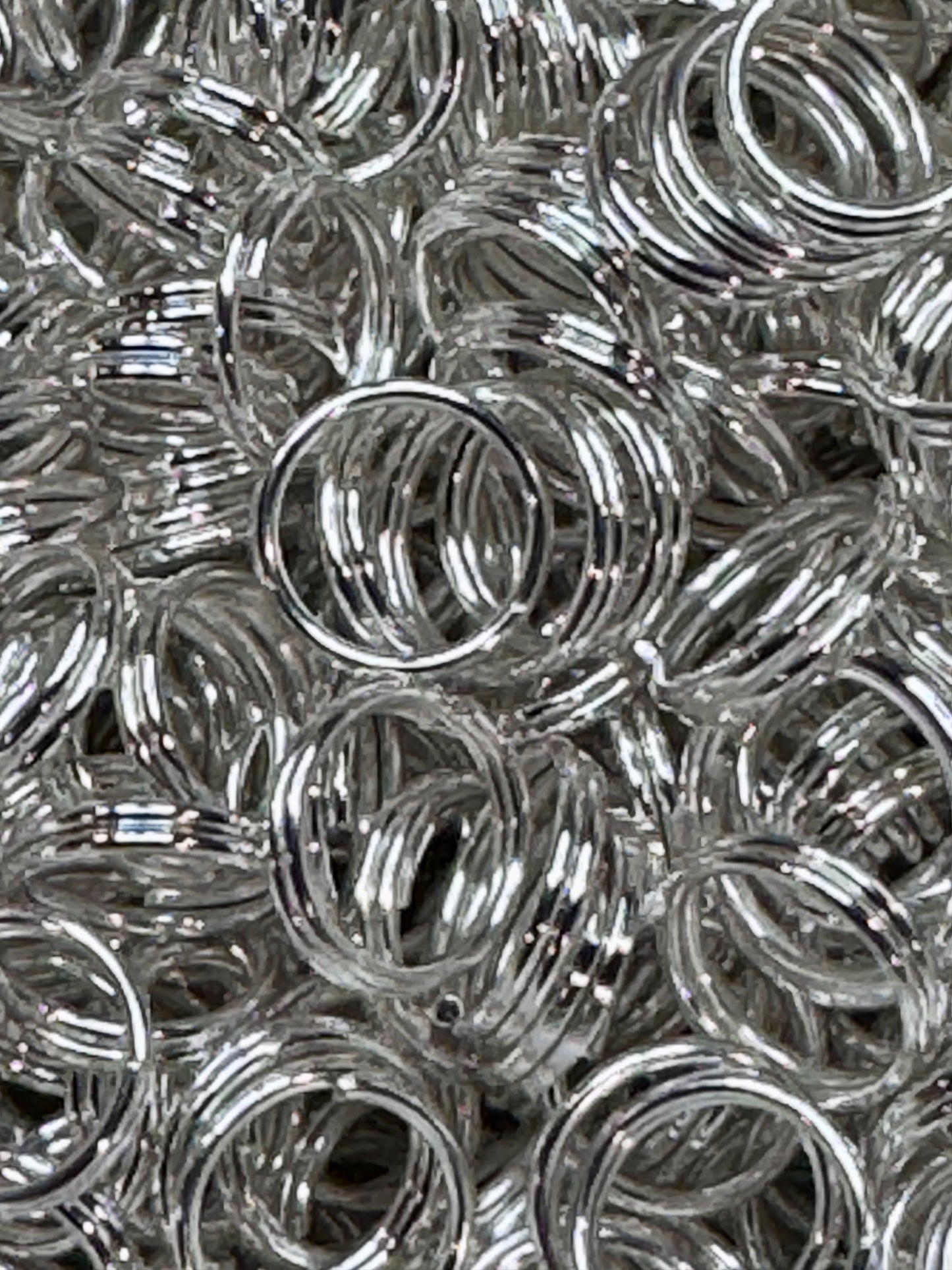 Silver Split Rings – Heavy Duty Connector Rings – 50 or 100 Pack
