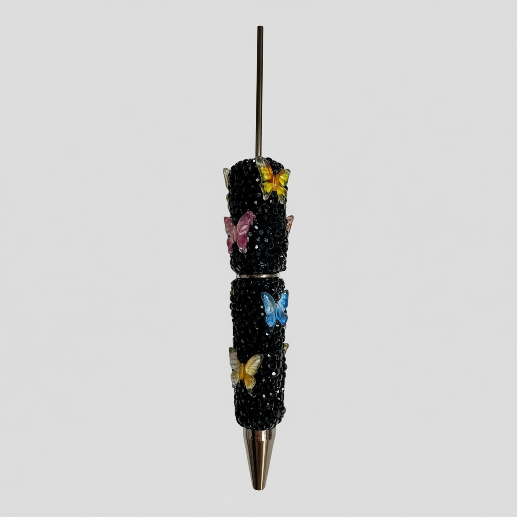 Multicolored Butterfly Beadable Pen – Signature Series