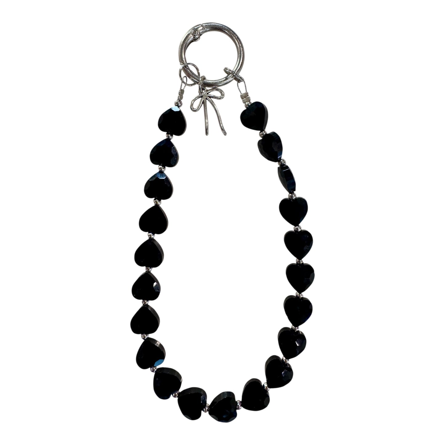 Glass Heart Wristlet Keychain – Choose Your Color