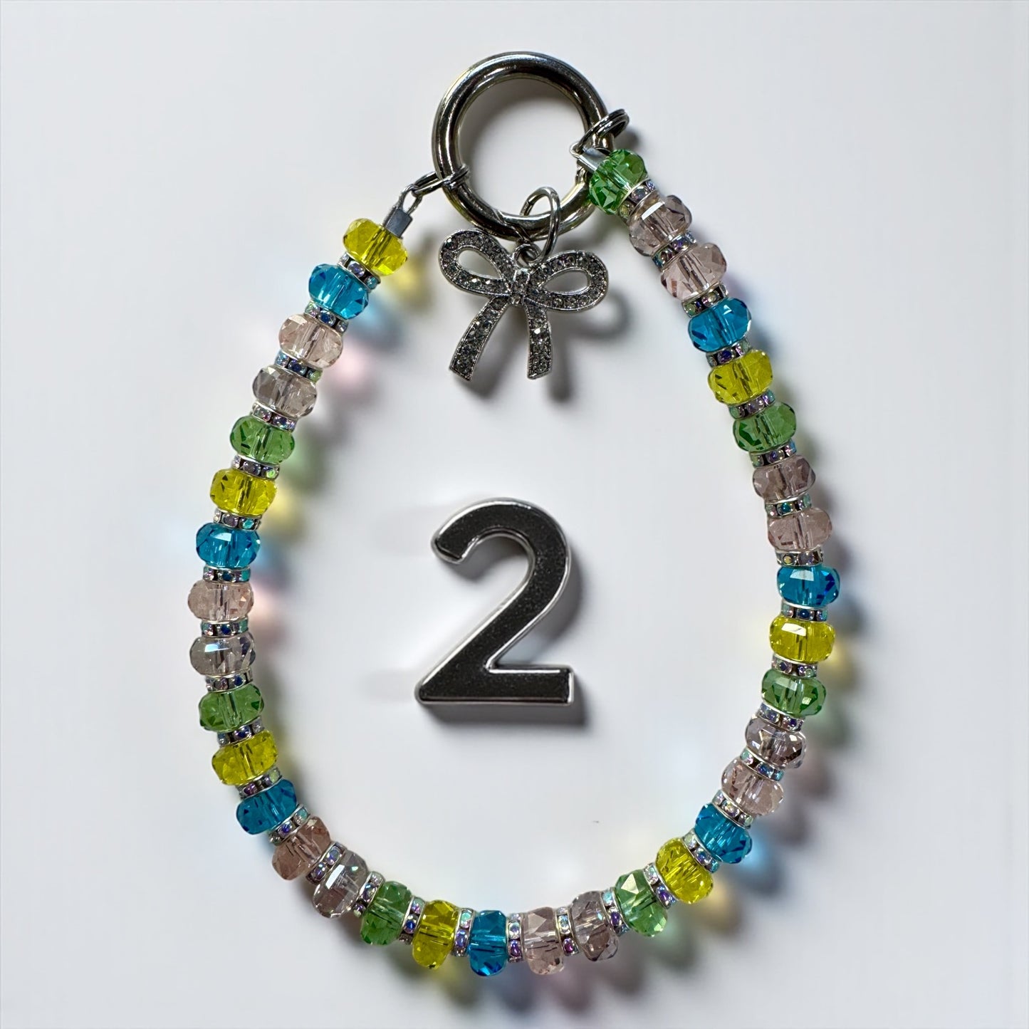 Rainbow Crystal Wristlet Keychain – Choose Your Design