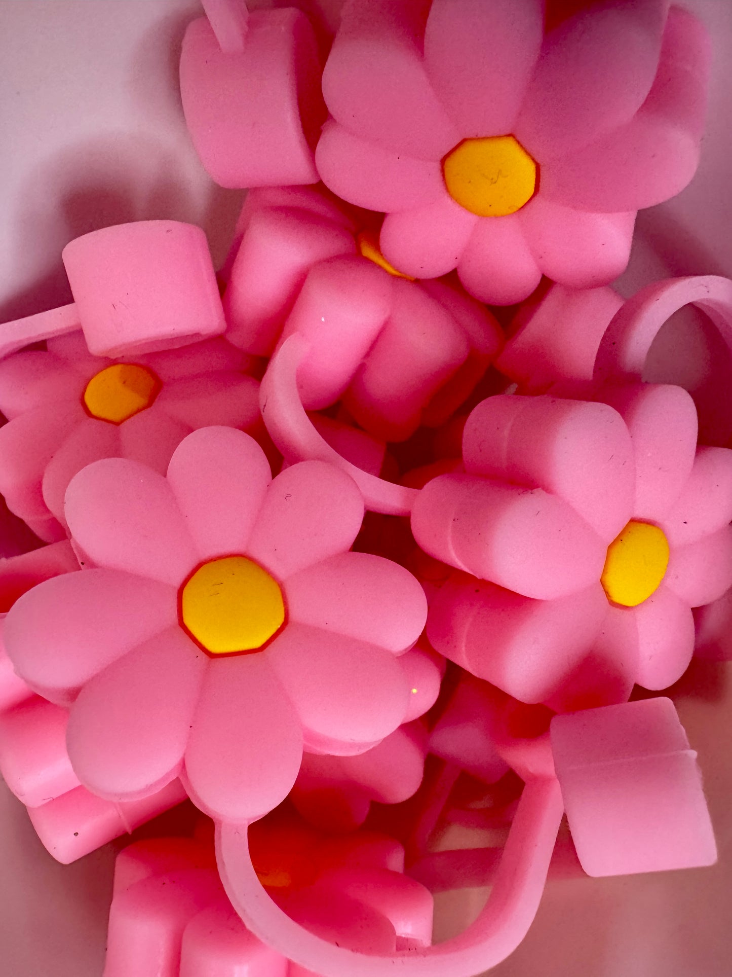 Pastel Sunflower Silicone Straw Topper – Stanley Cup Accessory